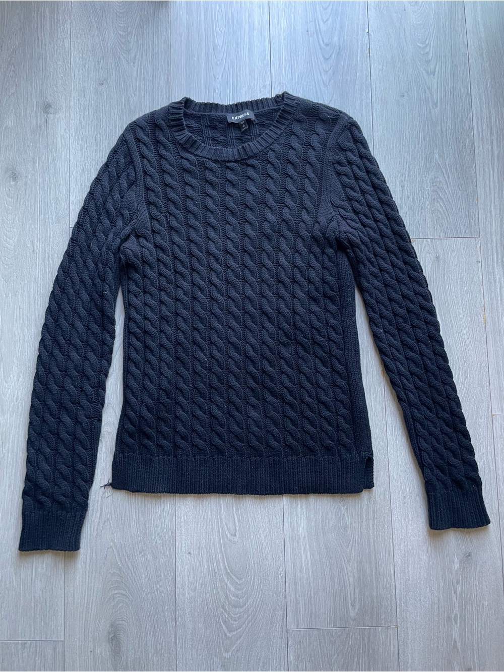 Express Cable Knit Sweater | Black